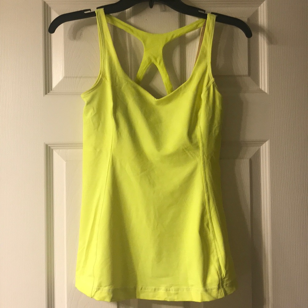 Bright Yellow Lululemon Tank Top